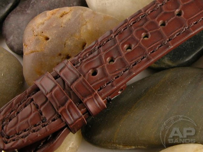 Capolavoro Chocolate Brown Alligator Strap For IWC Big Pilot