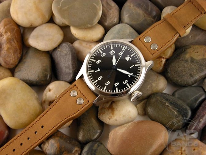 Vintage Suede Leather For IWC Big Pilot Tang