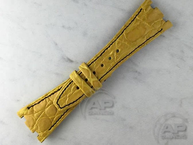 Illustre Yellow Crocodile Strap For Audemars Piguet Royal Oak Offshore