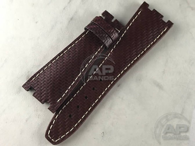 AP Bands 100% Genuine Red Carbon Fiber Strap For Audemars Piguet Royal Oak Offshore 42mm