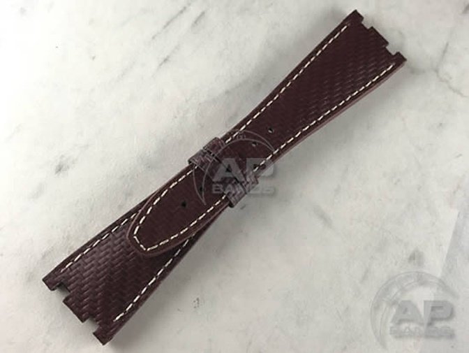 AP Bands 100% Genuine Red Carbon Fiber Strap For Audemars Piguet Royal Oak Offshore 42mm