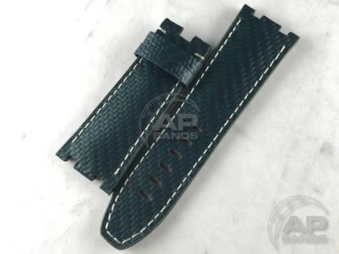 AP Bands 100% Genuine Green Carbon Fiber Strap For Audemars Piguet Royal Oak Offshore 42mm Diver / C