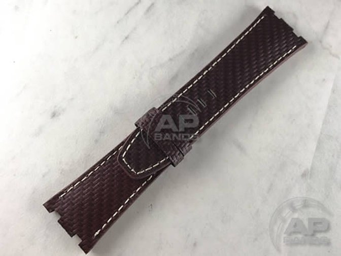 AP Bands 100% Genuine Red Carbon Fiber Strap For Audemars Piguet Royal Oak Offshore 44mm 26400