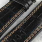 Capolavoro Black Alligator Strap For Audemars Piguet Royal Oak Offshore 44mm 26400 Double Row Stitch