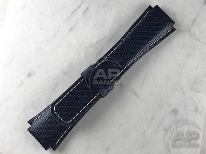 AP Bands 100% Genuine Blue Carbon Fiber Strap For Audemars Piguet Royal Oak Offshore T3 SHAQ Legacy