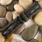 Wider 24mm Taper Particolare Capolavoro Black Hornback Strap For Audemars Piguet Royal Oak Offshore