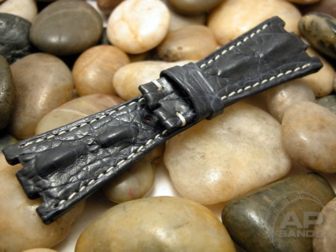 Particolare Capolavoro Deep Blue Hornback Crocodile Leather Audemars P ...
