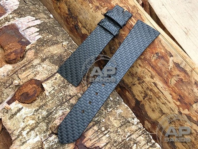 AP Bands Black Carbon Fiber Strap For Audemars Piguet Royal Oak 14800