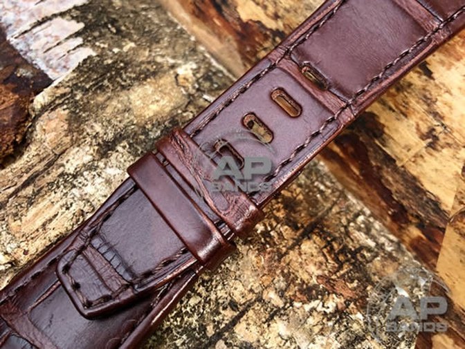 Capolavoro Chocolate Brown Alligator Strap For Audemars Piguet Royal Oak Offshore 26470 42mm