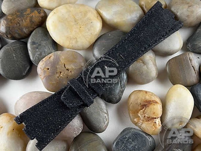 AP Bands Black Denim Strap For Audemars Piguet Royal Oak Offshore 42mm 26470