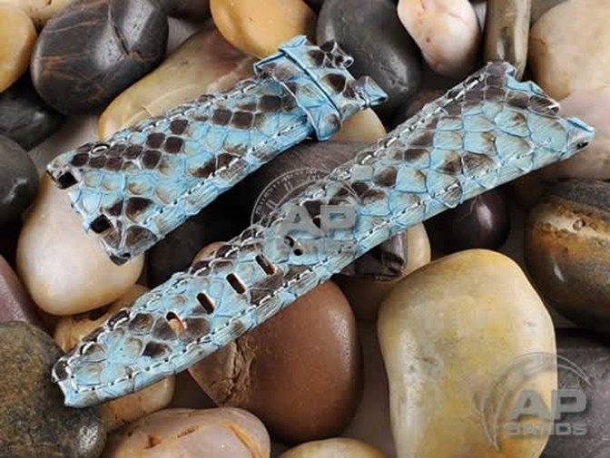 Pitone Light Turquoise Python Strap For Audemars Piguet Royal Oak Offshore 26470