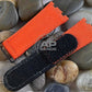 AP Bands Coral Orange Velcro Style Nylon Strap For Audemars Piguet Royal Oak Offshore 44mm