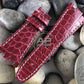 AP Bands Crimson Glazed Alligator Strap For Audemars Piguet Royal Oak Offshore