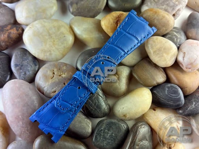 Capolavoro Electric Blue Alligator Strap For Audemars Piguet Royal Oak Offshore