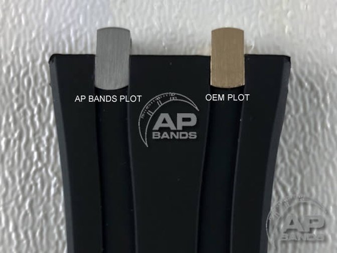 AP Bands Scuta 100% Rubber Strap Black For Audemars Piguet Royal Oak 39mm and 41mm