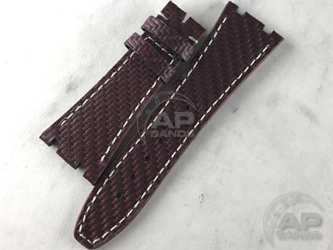 AP Bands 100% Genuine Red Carbon Fiber Strap For Audemars Piguet Royal Oak 15300 15400 26320 26300
