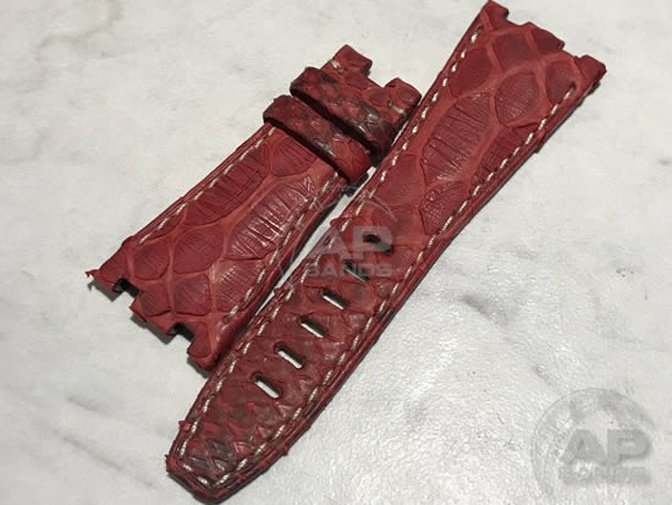 Pitone Red Python Strap For Audemars Piguet Royal Oak Offshore 26470