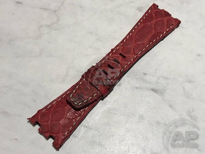 Pitone Red Python Strap For Audemars Piguet Royal Oak Offshore 26470