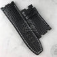 Wider 24mm Taper Lungomare Black Shark Strap For Audemars Piguet Diver OEM Buckle