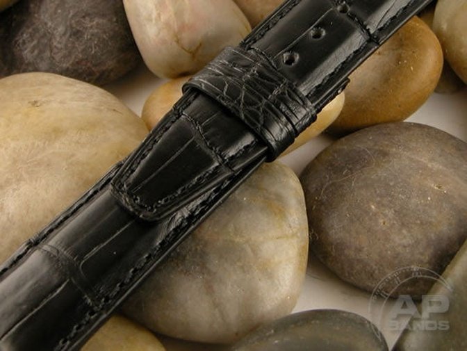 Capolavoro Black Alligator Strap For IWC 5001, Big Pilot, Portuguese