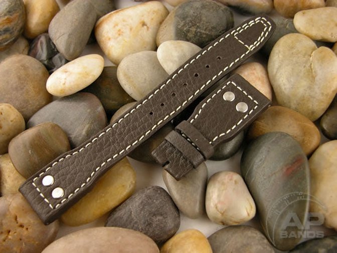 Decantare Brown Strap For IWC Big Pilot Deployant Buckle