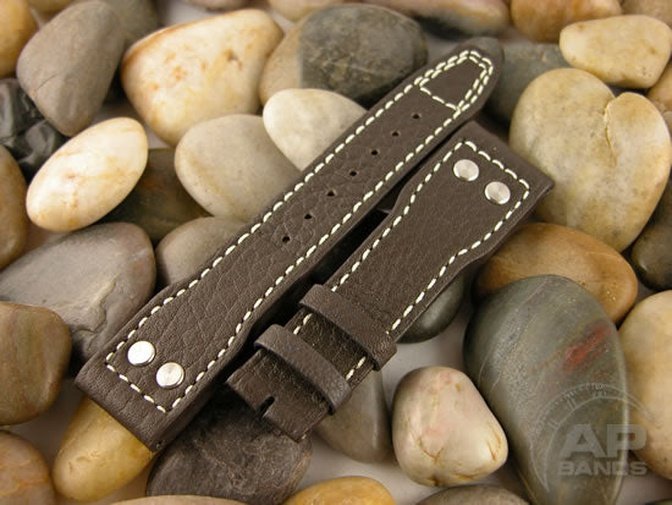 Decantare Brown Strap For IWC Big Pilot Tang Buckle