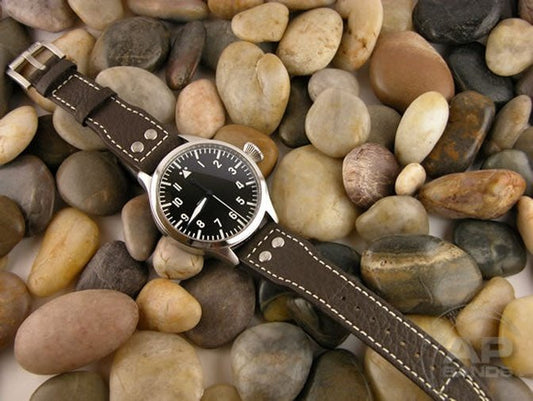 Decantare Brown Strap For IWC Big Pilot Tang Buckle