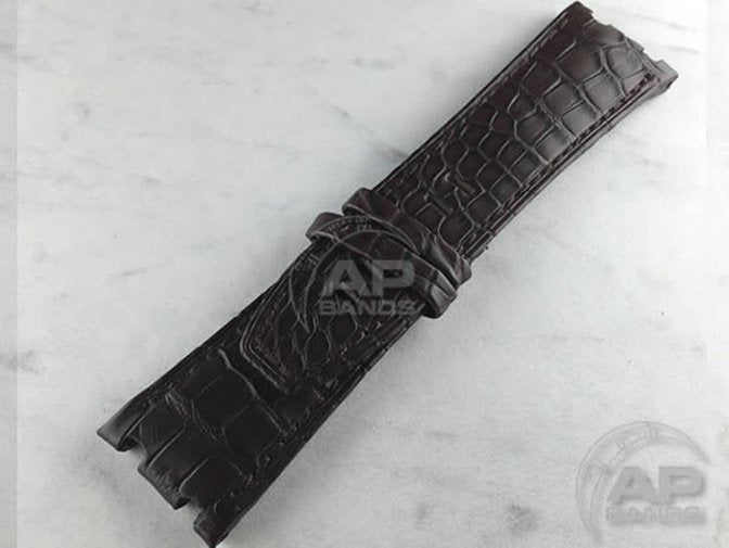 Capolavoro Brown Alligator Strap For Audemars Piguet Diver OEM Buckle
