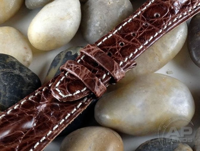 Particolare Capolavoro Chocolate Hornback Strap For Audemars Piguet Royal Oak