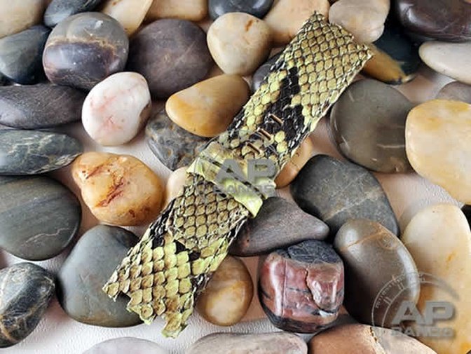 Pitone Lime Green Python Leather Strap For Audemars Piguet Royal Oak O ...