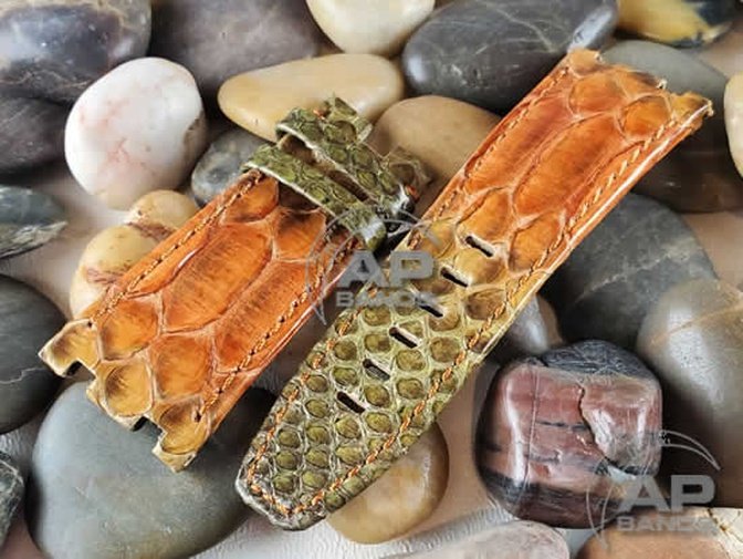 Pitone Tropical Python Strap For Audemars Piguet Royal Oak Offshore Diver OEM