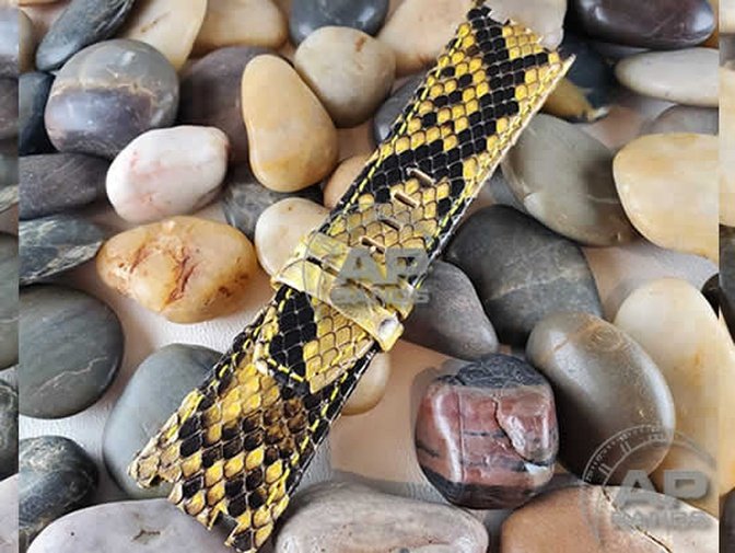 Pitone Yellow Python Strap For Audemars Piguet Royal Oak Offshore Diver OEM