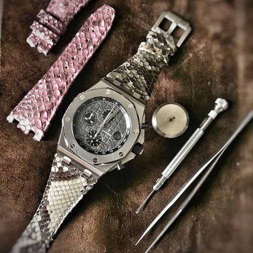 Pitone Grey Python Strap For Audemars Piguet Royal Oak Offshore