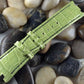 Wider 24mm Taper Capolavoro Lime Green Glazed Alligator For Audemars Piguet Royal Oak Offshore