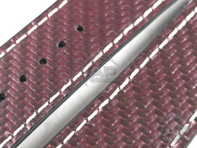 AP Bands 100% Genuine Red Carbon Fiber Strap For Hublot Big Bang 44mm
