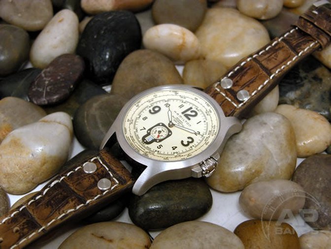 Prototipo Capolavoro Vintage Alligator Limited Edition Strap For IWC Big Pilot, Stowa, Debaufre,LACO