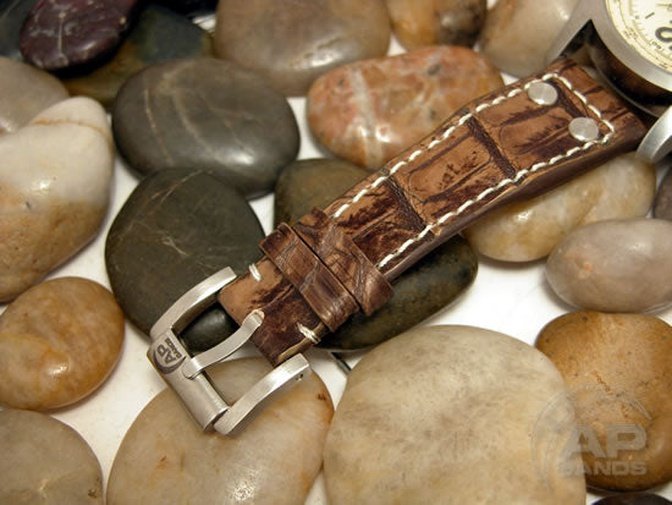 Prototipo Capolavoro Vintage Alligator Limited Edition Strap For IWC Big Pilot, Stowa, Debaufre,LACO