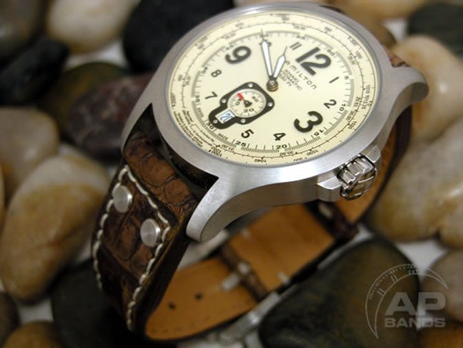 Prototipo Capolavoro Vintage Alligator Limited Edition Strap For IWC Big Pilot, Stowa, Debaufre,LACO