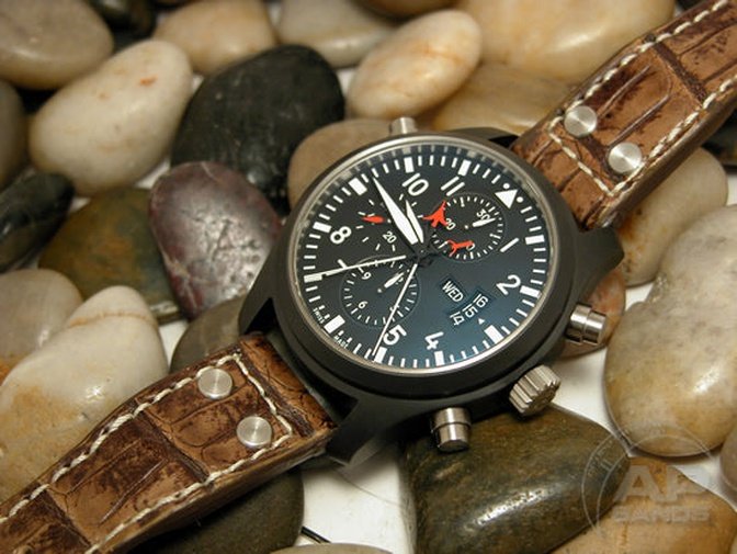 Prototipo Capolavoro Vintage Alligator Limited Edition Strap For IWC Big Pilot, Stowa, Debaufre,LACO