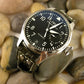 Prototipo Capolavoro Vintage Military Green Alligator Deployant Strap For IWC Big Pilot, Stowa, Deba