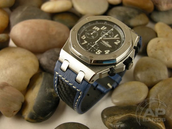 Prototipo Extreme Blue Carbon Strap For Audemars Piguet Royal Oak Offs ...