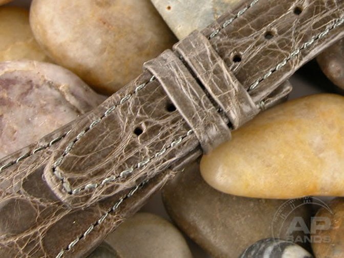 Prototipo Vintage Brown Grey Crocodile Strap For Audemars Piguet Royal Oak