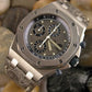 Prototipo Vintage Brown Grey Crocodile Strap For Audemars Piguet Royal Oak Offshore