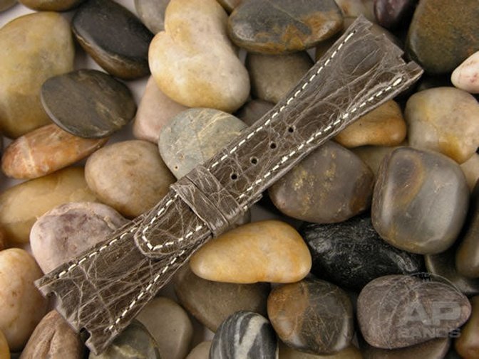 Prototipo Vintage Brown Grey Crocodile Strap For Audemars Piguet Royal Oak Offshore