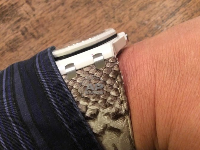 Pitone White Python Strap For Audemars Piguet Royal Oak Offshore