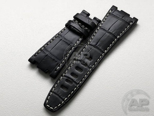 Capolavoro Black Alligator Strap For Audemars Piguet Royal Oak Offshore 26470 42mm