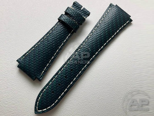 AP Bands 100% Genuine Green Carbon Fiber Strap For Audemars Piguet Royal Oak Offshore 42mm End Of Da