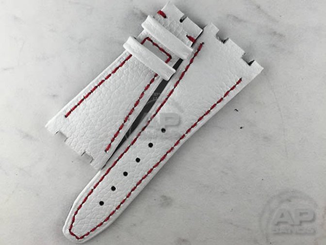 Decantare White Calf Strap For Audemars Piguet Royal Oak Offshore