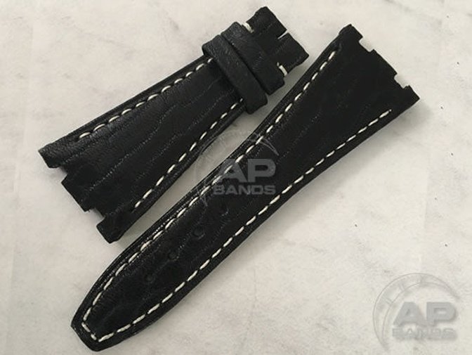 AP Bands Black Sealskin Strap For Audemars Piguet Royal Oak Offshore
