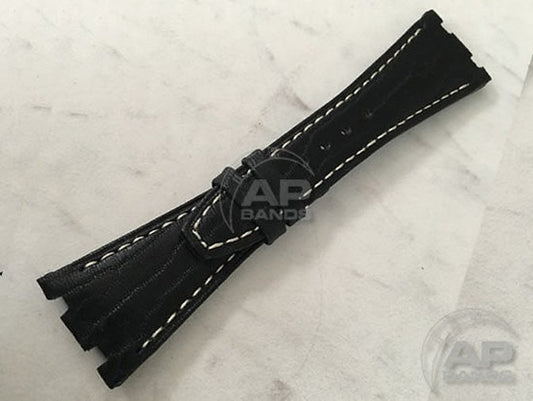 AP Bands Black Sealskin Strap For Audemars Piguet Royal Oak Offshore